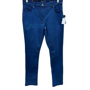 Betty Barclay Perfect Slim Jeans‎ Minimalist Mid Rise High Elastic Euro 14 NEW